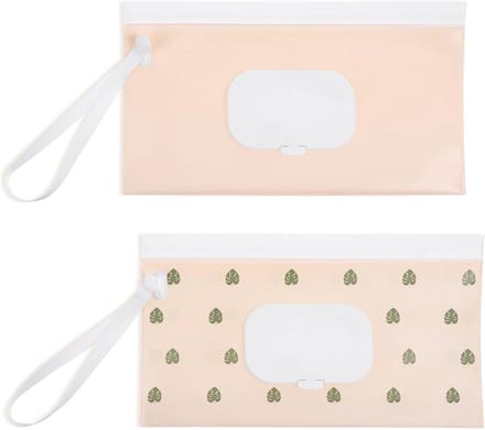 2 Pack Draagbare Hervulbare Baby Doekjes Dispenser voor Reizen en Outdoor