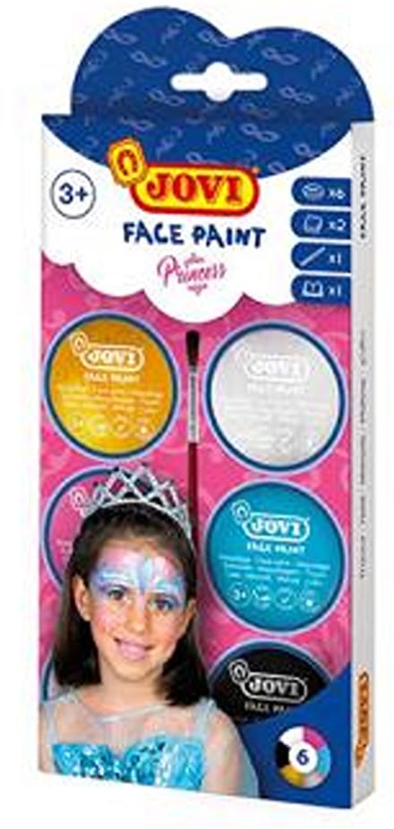 Gezichtsverf kit prinses - 8 ml - 6st.