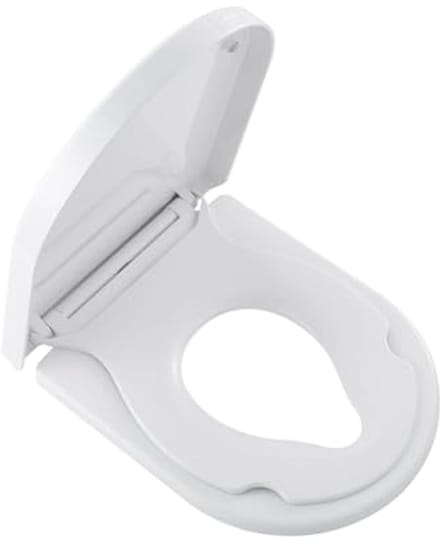 Toiletbril voor kinderen met Softclose - D-vorm / U-vorm, wit, met Quick-Release-functie