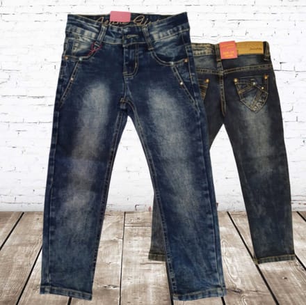 Meisjes spijkerbroek 2116 14 - Blauw - 158/164