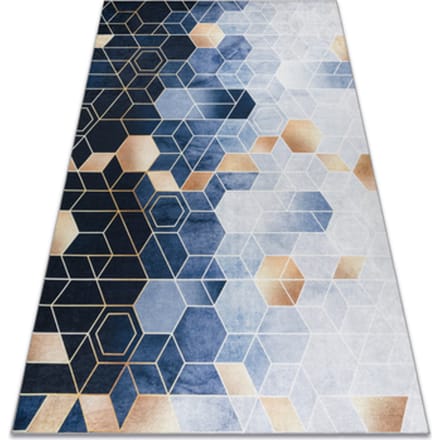 Kleden Rugsx ANDRE 1216 tapijt wasbaar Kubus, geometrisch antis 80x150 cm
