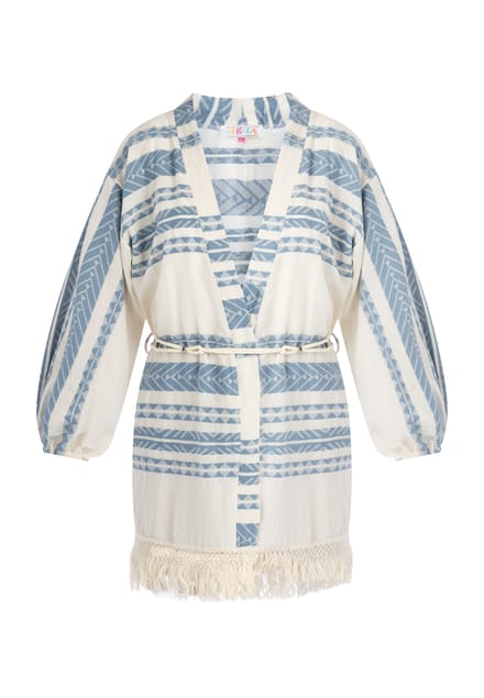 IZIA Kimono Dames blauw