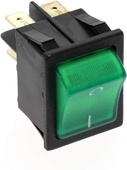 Tuimelschakelaar voor Koelkast 230 Volt Groen