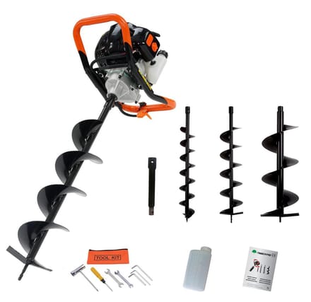 TIMBERPRO – Grondboor - Benzine - 52cc - 3 boren 100/150/200 mm - verlengstuk 30cm