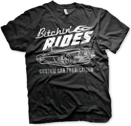 Bitchin' Rides Heren Tshirt -L- Custom Car Fabrication Zwart