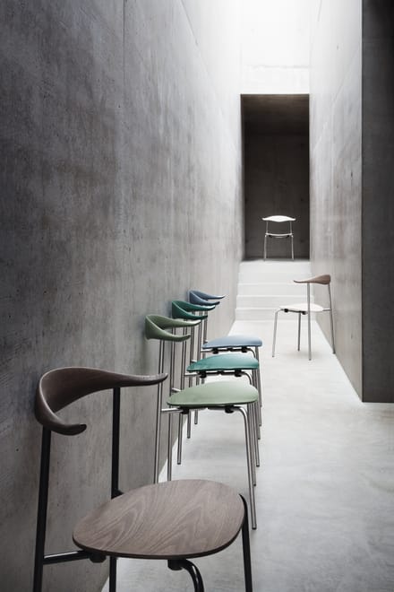 Carl Hansen & Søn - CH88 T stoel - Frame roestvrij staal - eiken geolied - Roestvrij staal - bruin