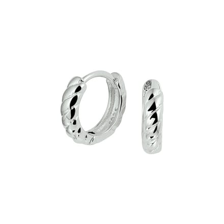Zilver Gerhodineerd Klapoorringen 1332674