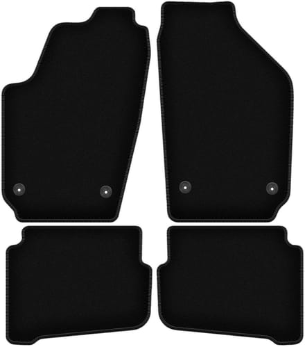 BASIC zwarte veloursmatten voor: Seat Ibiza III 6L hatchback (2002-2008)