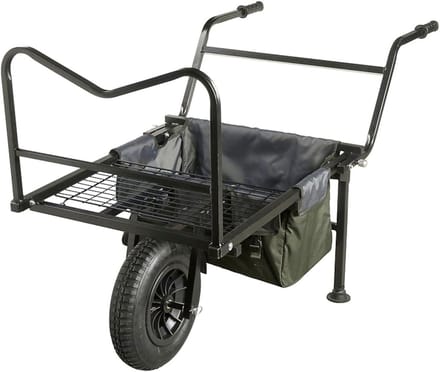 Viskar - Transportkar Visgerei - Vervoer Visspullen - Aluminium Frame - 137.5 x 85 x 96 cm - Groen