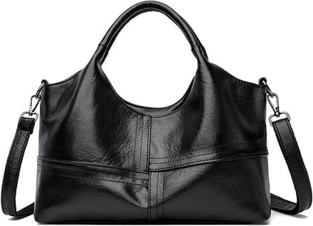 Dames Hobo Handtas met Korte Handgreep van PU Leer