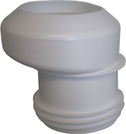 De Beer Excentrisch Closetafvoermanchet Sprong 4 Cm. Wit