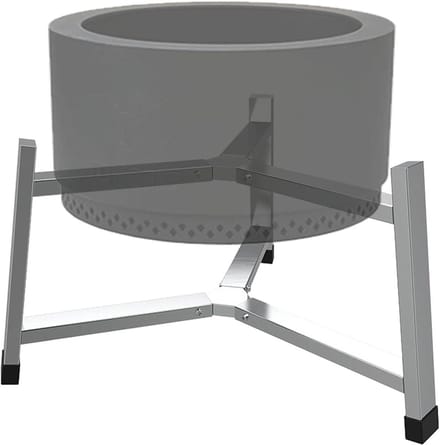 Kampvuurstandaard - Vuurplaats basis - Buiten koken - Driehoekig ontwerp - 195 inch - Zilver