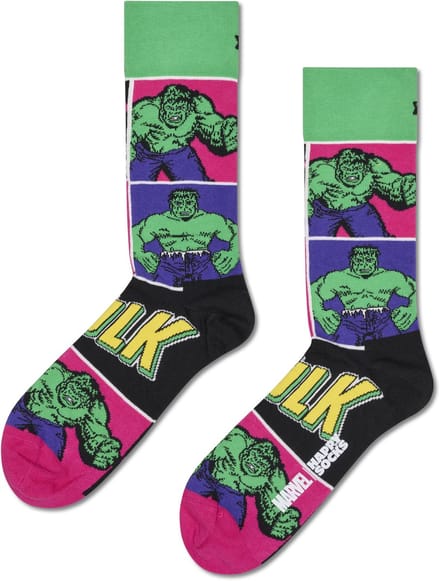 Happy Socks MARVEL Avengers The Hulk Sock - unisex sokken - groen - Unisex - Maat: 36 - 40