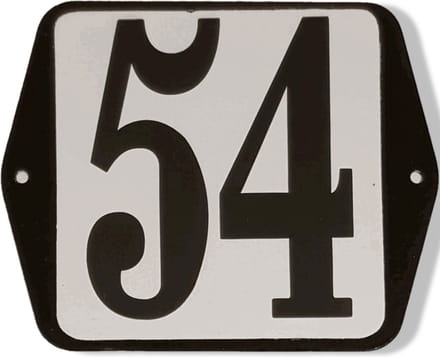 Huisnummer standaard nummer 54