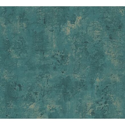 BETONLOOK BEHANG | Industrieel - groen goud - A.S. Création The Bos