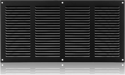 Ventilatierooster 400x200mm Antraciet Staal met Hor