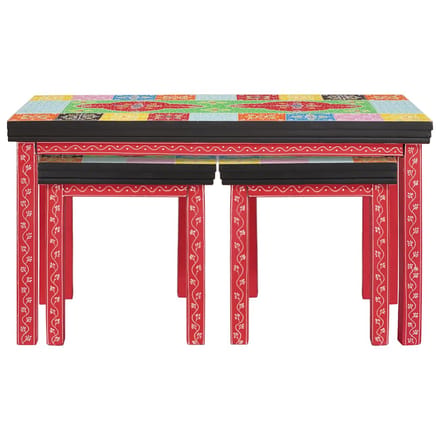 vidaXL - Bijzettafel - 2 - st - Multikleur - 90 - x - 40 - x - 50 - cm