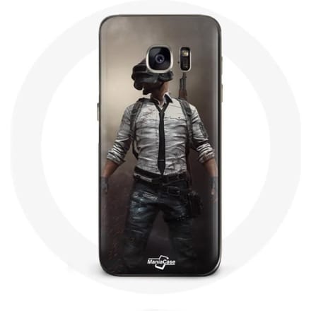 Hoesje - PUBG - Samsung Galaxy S7 - Flexibel - Zwart - Videogames