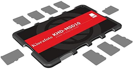 Kiorafoto SD Memory Card Case for 10 MSD/TF Cards - Micro SDHC, Micro SDXC, TF