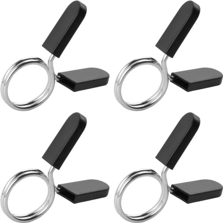 Set van 4 Dumbbell Klemmen 30 mm, Veer Sluiting, Ideaal voor Gewichtheffen en Krachttraining