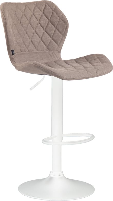 CLP Cork Barkruk - Kunstleer wit/taupe