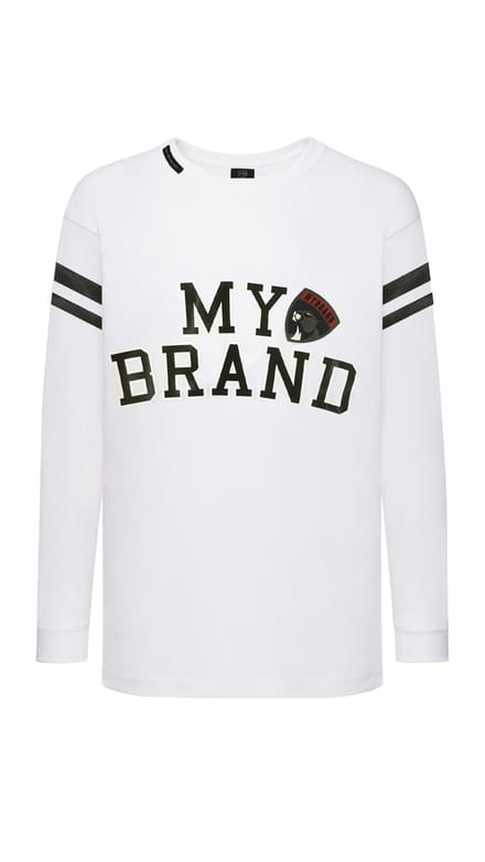 Baseball Logo Longsleeve | WHITE - WHITE / 10
