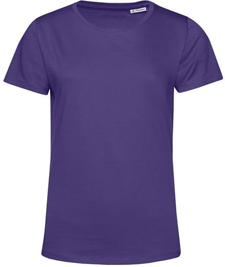 B&C Dames/dames E150 Organic T-Shirt met korte mouwen (Stralend paars)