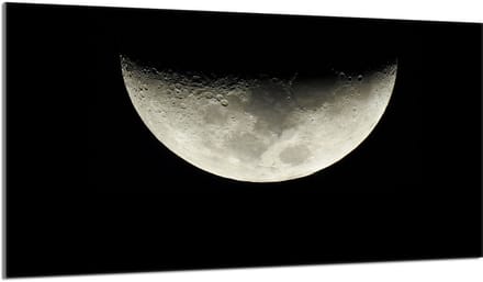 TMK ArtDeko - Glas Beschermplaat - Maan - 90x52 cm - Veiligheidsglas