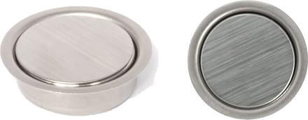 Magneetsluiting - RVS geborsteld - RVS - Dulimex - onzichtbaar, deurdikte minimaal 30 mm