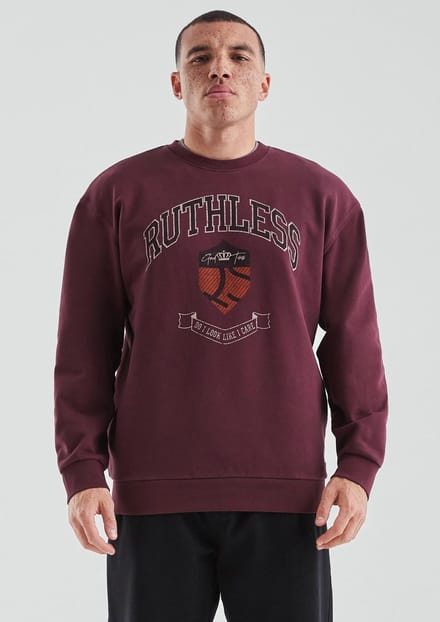 Verbleekte katoenen sweatshirt met print QS