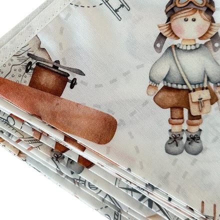 BINK Bedding Stoffen Slinger - Vlaggenlijn Raf model XXL (10 mtr, 21 vlaggetjes)