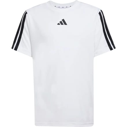 Adidas Train Essentials 3 Stripes T-shirt Met Korte Mouwen Wit 9-10 Years Jongen