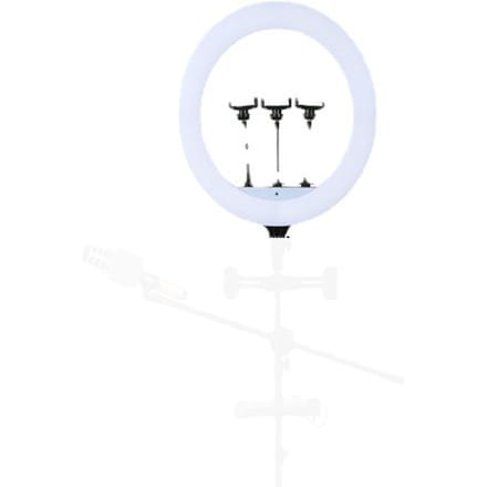 45 cm (18 inch) twee- LED   licht, studio continu licht voor fotografie en videovergaderingen white