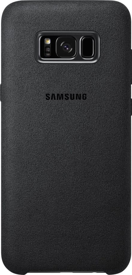 Samsung Galaxy S8+ Hoesje - Alcantara Cover - Donker Grijs