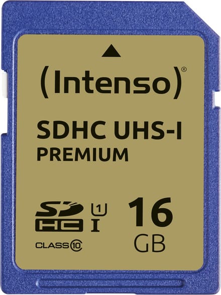 (Intenso) SDHC kaart UHS-1 Premium - 16GB - Class 10 (3421470)