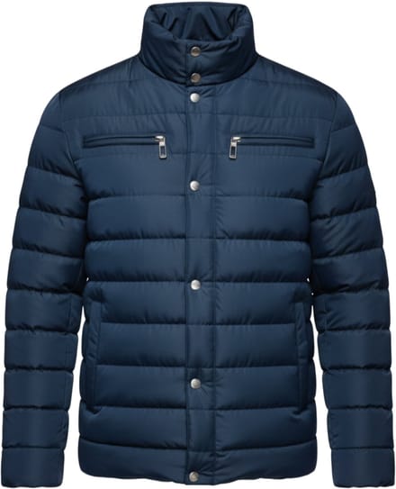 OMBRE Jas - Rits - Effen Donkerblauw XL