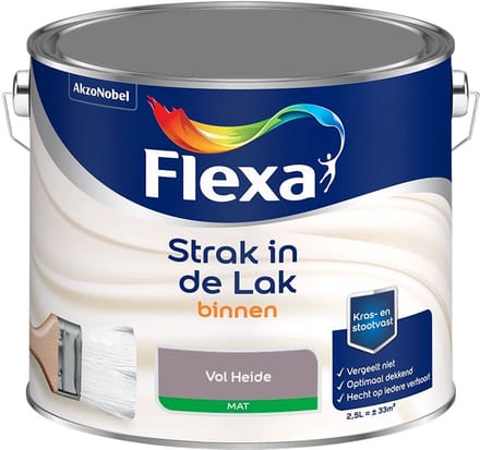 Flexa - Strak In De Lak Binnenlak Mat - Vol Heide - Mengverf - 2,5 L