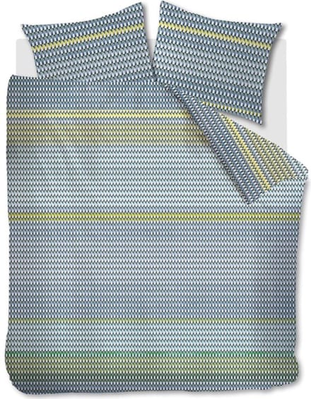 Kardol Rhythm Dekbedovertrek - Blauw Groen - 260 x 200/220 cm + 2x 60 x 70 cm