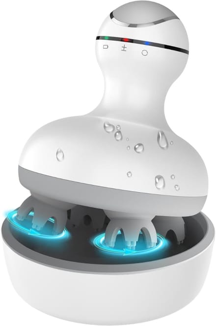 Hoofdmassage - Hoofdmassage Apparaat - Scalp Massager - Massage Apparaat - Wit - 11cm x 11cm x 14cm