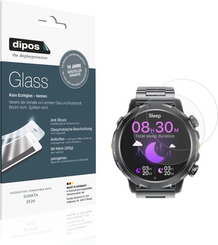 dipos – 2x Matte Pantserfolie geschikt voor SUNKTA EF20 | 9H Screenprotector