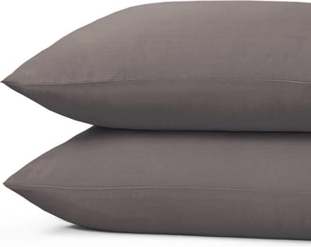 100%  Katoen - Kussenslopen - Set van 2 - 60x70 cm - Beige