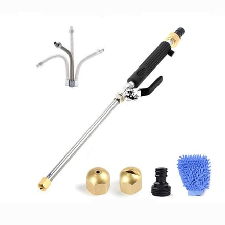 Jet Power Washer Hogedrukreiniger voor tuinslang 2 sproeiers 3/4" Black