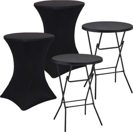 DailySupplies® Staantafel - Partytafel Inklapbaar - Statafel Rond - Stevig
