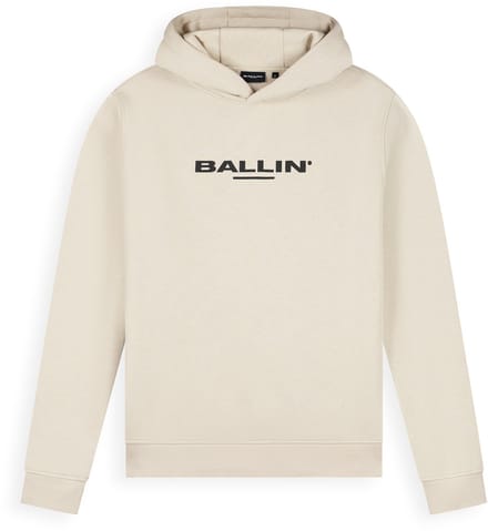 Ballin Amsterdam - Heren Regular fit Sweaters Hoodie LS - Sand - Maat S