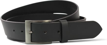 Safekeepers glad leren riem - Zwart - 4 cm - Rundleder