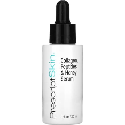 PrescriptSkin, Collagen, Peptides and Honey Serum, 1 fl oz (30 ml) black