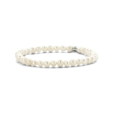 Frank 1967 – Heren Armband – 7FB-0715 Parelarmband 6a7mm - 18cm - Rekbaar - Parel