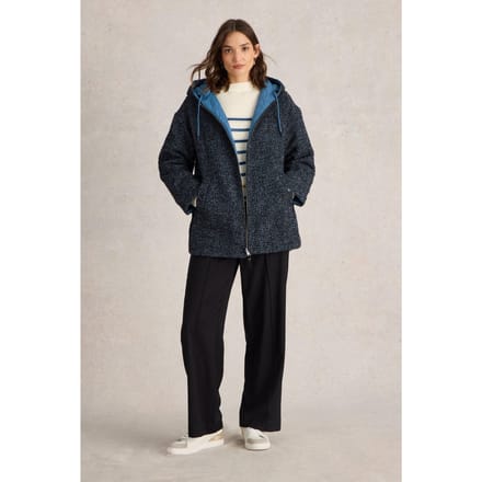 White Stuff Mariella Reversible Coat Blue Multi Größe: 8 | Winterjacken Outlet | Damen | Blau
