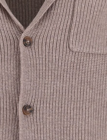 Born with appetite vest normale fit effen beige