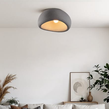 LumenXL - Wabi Sabi plafondlamp - Stone Craft - Steeneffect - Grijs